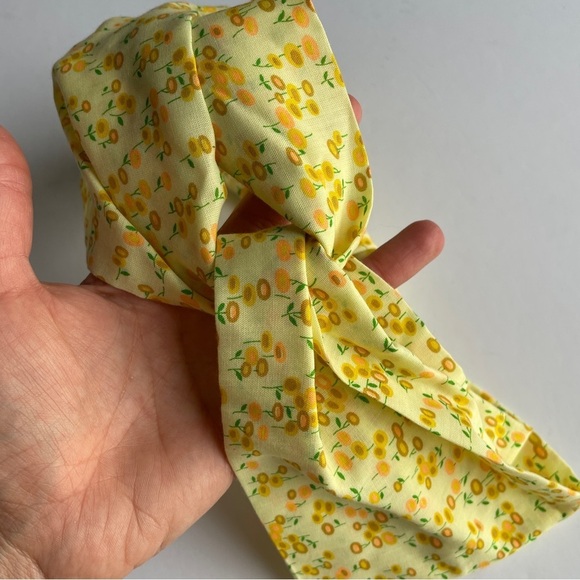 Potion 23 by Victoria Cates Vintage Yellow & Orange Floral Fabric Headband - Picture 3 of 7